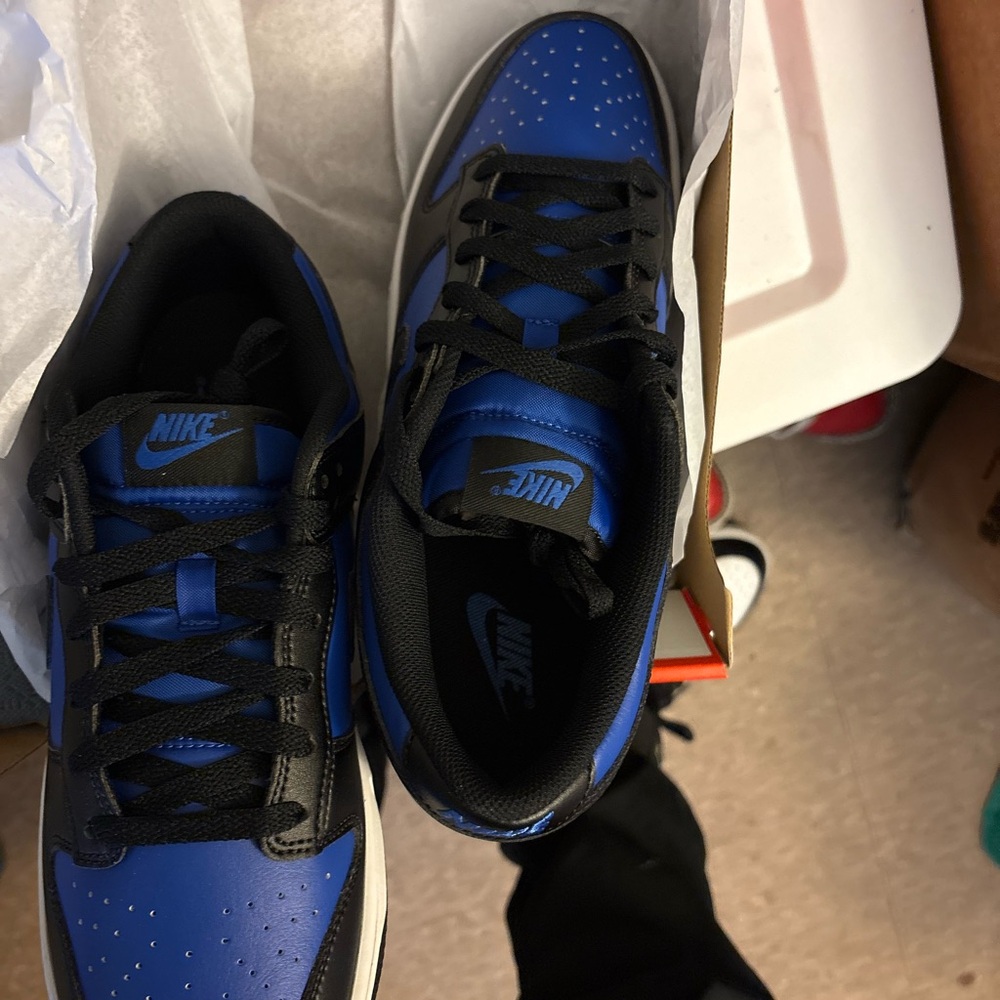 Nike Blue and Black Men's Shoes